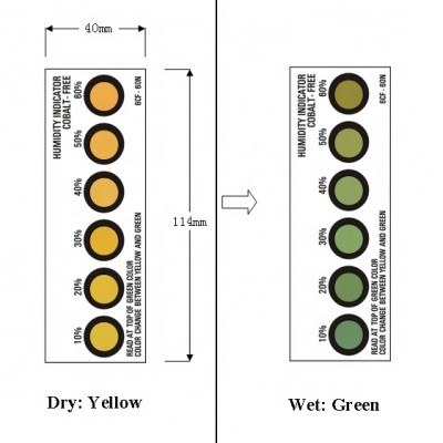 6 dots Cobalt Free Humidity Indicator Card