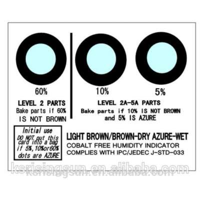 3 dots Cobalt Free Humidity Indicator Card on sale