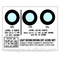 3 dots Cobalt Free Humidity Indicator Card on sale