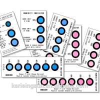 3dots 4dots 6dots Cobalt Humidity Indicator Card